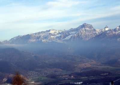 Vue des Alpes depuis l'hôtel de Torgon