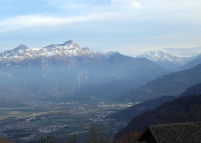 Vue des Alpes depuis l'hôtel de Torgon