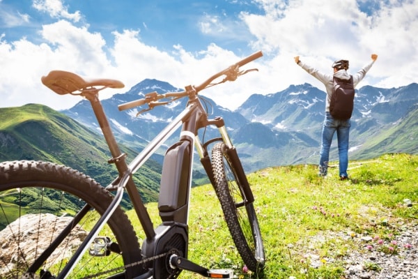 Randonnée en ebike dans les Alpes suisses